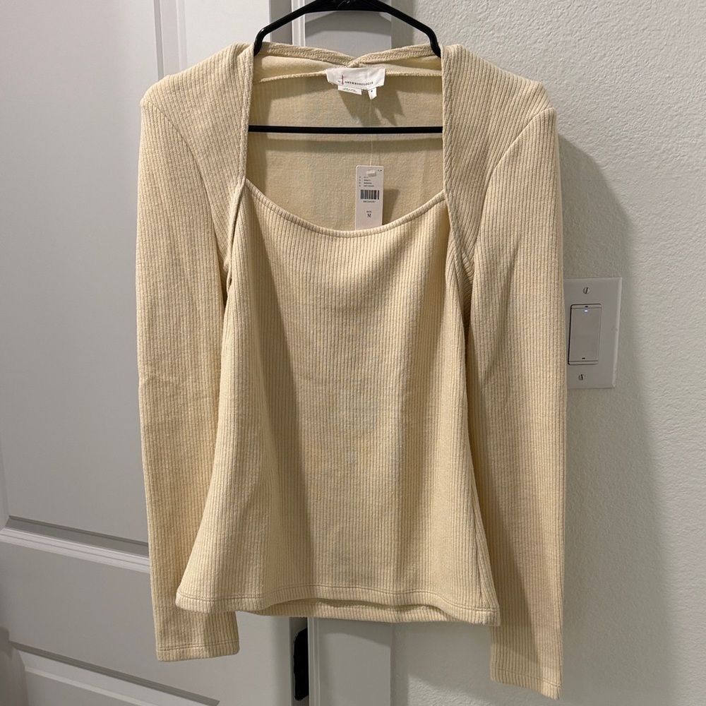 Ivory knit top